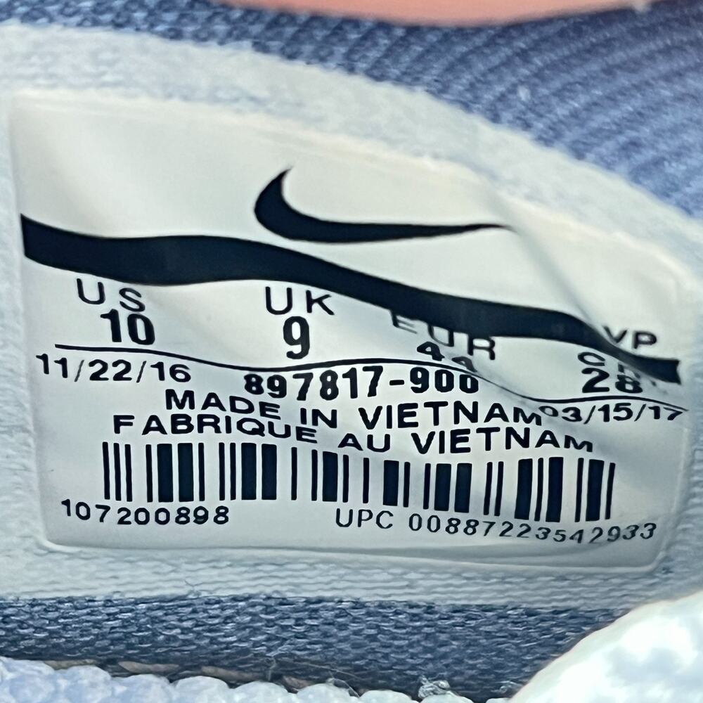 Nike KD 10 Anniversary Faint Blue Lace Up Basketball Shoes 897817-900 Mens Sz 10 - Picture 10 of 11